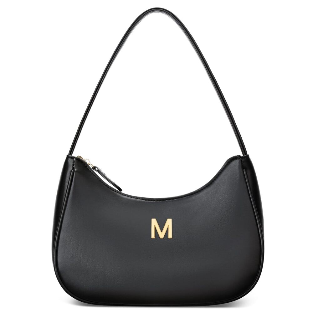 3563 Gift Shoulder Bag Clutch Tote HandBags Purses with Gold Initials